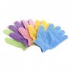 4 paires de gants exfoliants pour le bain Ultnice, pour le gommage du corps