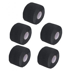 Bandes de Cou Extensibles pour Barbier, Bandes de Cou en Papier Extensible Noires pour Empêcher leau, Jetables pour Salon de