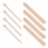 FOMIYES 200 Pièces De Cire Bâtons De Cire En Bois Bandes DÉpilation À Sourcils Spatule De Cire Pour Sourcils Bandes DÉpilat