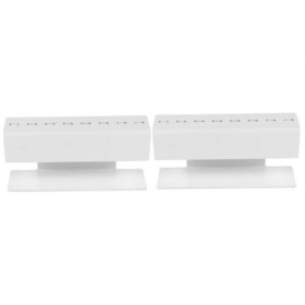 FRCOLOR 2 Pièces Support Affiche Accessoires Extensions De Cils Trous En Acrylique Pince À Épiler Support Beauté Cils Fournit