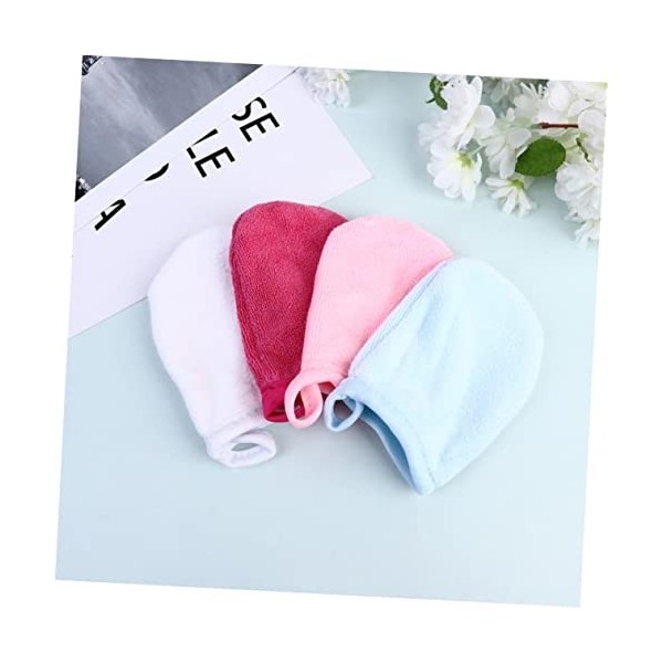 POPETPOP 6 Pièces Nettoyants Pour Le Visage Gants De Nettoyage Pour Le Visage Chiffon Démaquillant En Microfibre Nettoyant Po