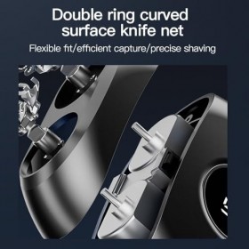 Jopwkuin Mini Tondeuse à Barbe, Tondeuse à Barbe, Affichage du Niveau de Batterie, Double Tête étanche pour Le Bureau des Adu