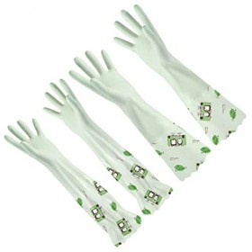 Mobestech 2 Paires De Gants Imperméables En Pvc Gants Épais Accessoires De Cuisine Gants De Vaisselle Fournitures De Fête Pro