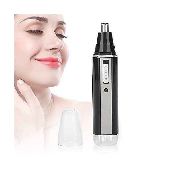 Mini épilateur électrique pour le Visage, Tondeuse électrique Multifonctionnelle pour le Nez, Rasoir à Barbe Rechargeable pou