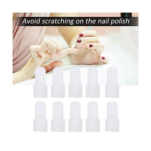 Vernis à ongles protecteur, bouts de protecteur dongle de doigt 10pcs / set Vernis à ongles vernis protecteur protecteur man