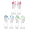 KOMBIUDA 3 Paires Gants De Nettoyage De Vaisselle Le Sur-gant Gants De Cuisine En Caoutchouc Gants De Vaisselle De Cuisine Mé