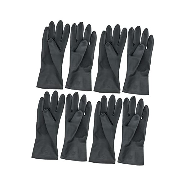 COOLHIYA 4 Paires Gants Extensibles Gants De Coiffure Gants Uniformes Gants De Ménage Des Gants En Caoutchouc Gants Industrie