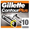 Gillette ContourPlus Lubrastrip Lames de Rasoir pour Homme 10 Recharges