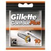 Gillette ContourPlus Lubrastrip Lames de Rasoir pour Homme 10 Recharges