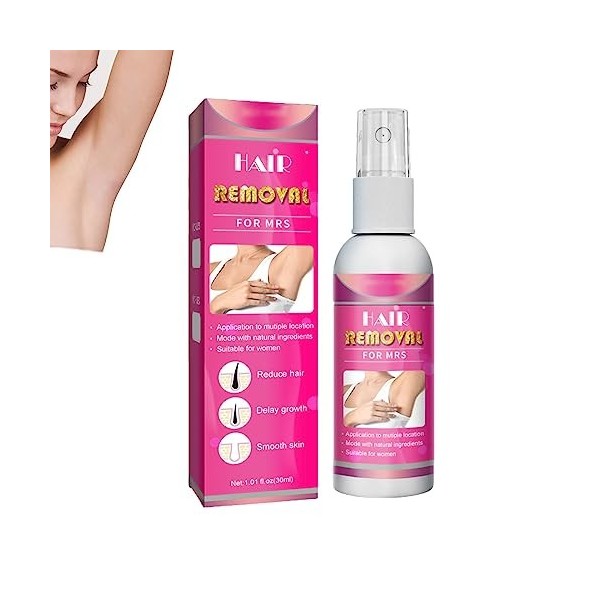 2023 New Sobeeriond Semi-Permanent Hair Removal Spray,Permanent Hair Removal Spray Stop Hair Growth Inhibitor Remover,Body De