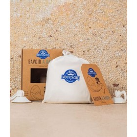 Big Moustache Tablier à barbe / Bavoir à barbe pour Homme avec ventouses de Fourni avec son sac de rangement - Accéssoire de 