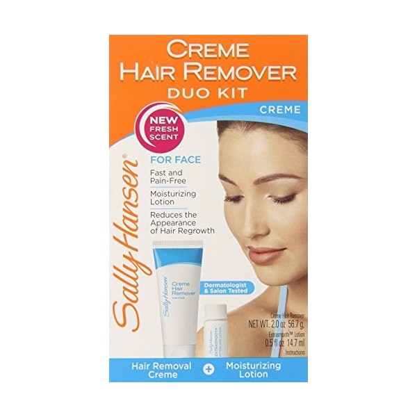 Ladies Sally Hansen Creme Hair Removal Kit Face,Lip,Chin With Lotion 51.7ml