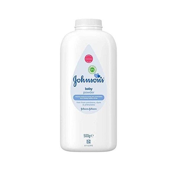 Johnsons Baby Powder 2 x 500ml 1000g Powder 