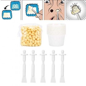 Blue ZOO 50g Face Nez Hair Removal Wax Bean avec lépilation Applicateur Sticks Hair Removal Wax Bean Face Hair Removal Wax B