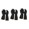 SOLUSTRE 1 Paire De Gants De Jardinage Gants De Vaisselle Noirs Gants De Nettoyage Ménager Gants Robustes Gants Résistants À 