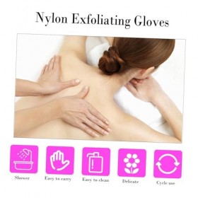 Didiseaon 12 Pièces Gants De Bain À Cinq Doigts Gant De Gommage Pour Le Corps Gant De Douche Gant Exfoliant Gant Lumineux Mit