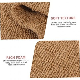 FRCOLOR 1 Ensemble Longue Serviette De Bain Gant De Douche Exfoliant Sangle Exfoliante Spa Dissolvant Gant Serviette De Bain 