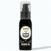 SIDO BARBER Huile de Barbe Hommes avec Huile dArgan & Vitamine E 60 ml, Parfum dagrumes - Huile de soin de la barbe pour 