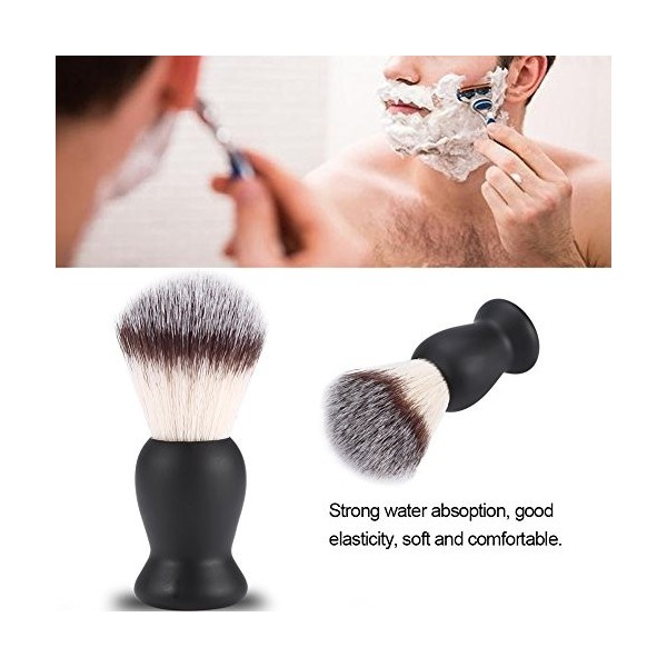 Brosse à Barbe - Blaireau de Rasage pour Homme - Brosse de Coupe de Moustache de Barbe - Outil de Rasage de Salon avec Barbie