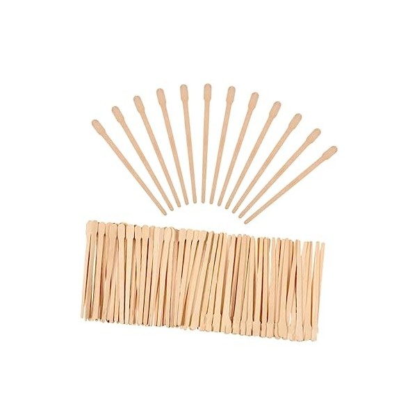 FRCOLOR 1000 Pièces Spatule Bâtons De Cire Pour LÉpilation Bâtons En Bois Dissolvant De Cire Bâtons De Cire De Cire En Bois 