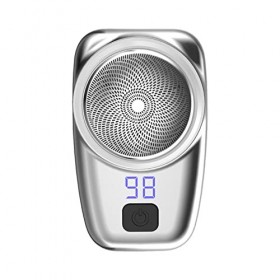 Rasoir portable, mini rasoir électrique, petit rasoir rotatif rechargeable, mini machine à raser, rasoir portable de poche à 