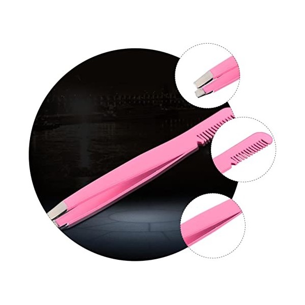 8 Pièces Pince À Sourcils Diagonale Pince À Épiler De Précision Outils De Beauté Pince À Cils Pinces À Sourcils Ciseaux À Sou