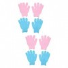 FRCOLOR 4 Paires De Gants De Gommage De Bain Gants Exfoliants De Douche Gants De Nettoyage De Bain Gants De Bain Gants Pour L