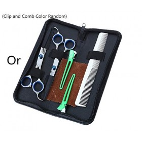 Yudanny Kit de Coupe de Cheveux Coupe de Cheveux Professionnelle Amincissement Ciseaux en Acier Inoxydable Ciseaux de Coiffeu