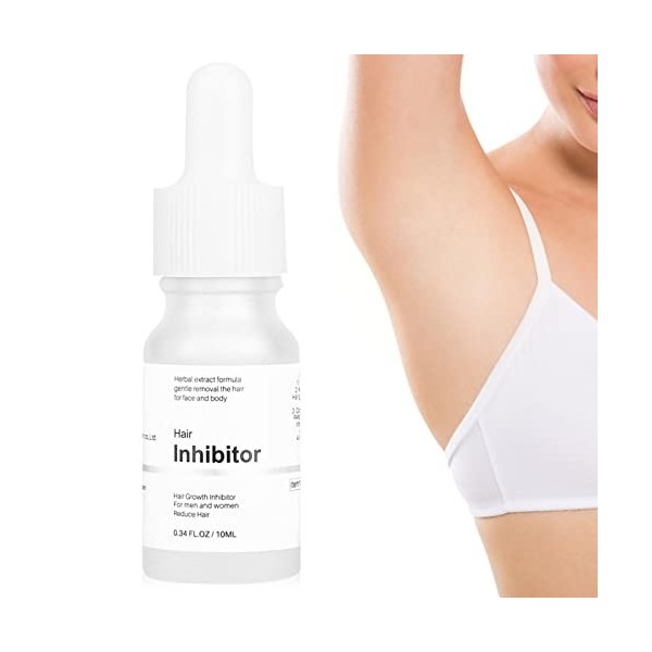 Inhibiteur de pousse des cheveux, inhibiteur permanent pour le rasage permanent des poils du corps, des poils du visage, des 