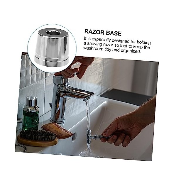 IWOWHERO Base De Rasoir Supports Doutils De Rasage Base De Support De Rasage Pour Hommes Support De Blaireau Support De Raso