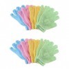 minkissy 12 Paires De Gants De Douche Coréens Gommage Corporel Exfoliants Gants De Bain Double Face Corée Du Sud