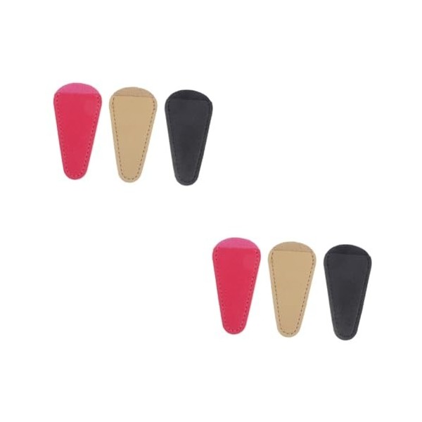 minkissy 9 Pièces Ciseaux À Broder Ciseaux Noirs Gaine En Cuir Sécateur Accessoires Pour Cheveux Couverture De Ciseaux À Dent