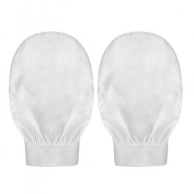 FGJCJ Gant Exfoliant Corps Soie, 2 Pièces Gant de Gommage en Soie, Super Doux Gant de Toilette Exfoliant en Soie, Élimine Les