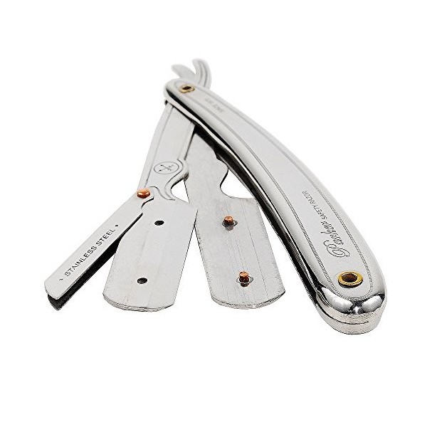 Parker 31R Traditional Shaving Kit. Straight razor plus 5 double edge razor blades