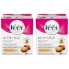 Veet Cire au Sucre Minima - 100% d’Ingrédients dOrigine Naturelle pour une Douceur Longue Durée - Huile dArgan Lot de 2 