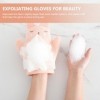 DRESSOOS 3 Pièces Gants De Bain Lapin Bébé Luffa Pour Le Bain Éponge Pour Le Corps Éponge De Bain Luffa De Voyage Luffa Pour 