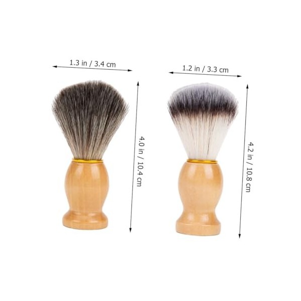 VINTORKY 2 Pièces Duster Hommes Cadeau Brosses Blaireau Mari Salon De Coiffure Blaireau Barbe Blaireaux Mâle Blaireau Blairea