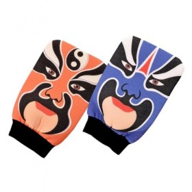 KALLORY 2 Pièces Fourniture De Douche Fournitures De Douche Fibre De Viscose Gant De Bain Rugueux Gants De Bain Givrés Prendr