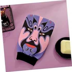 KALLORY 2 Pièces Fourniture De Douche Fournitures De Douche Fibre De Viscose Gant De Bain Rugueux Gants De Bain Givrés Prendr