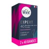 Veet EXPERT - Lot de 80 Bandes de Cire Froide Corps & Jambes - Peaux Normales - Finition Parfaite - Epilation Longue Durée - 