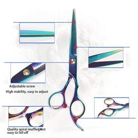 Ciseaux à cheveux, Ciseaux de cheveux, Qiilu 6 Pouces Cheveux Ciseaux Professionnel Coloré Netteté Bord Ciseaux À Cheveux Bar