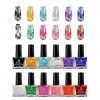 Biutee 12 Couleurs Vernis à Ongles Vernis Semi Permanent, Vernis à Ongles Stamping, Kit de Manucure Nail Art Cadeaux Beauté P