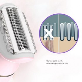 Dioche Tondeuse à Cheveux électrique Rechargeable 5 en 1 avec 5 Têtes Interchangeables, pour Femme, Tondeuse Lavable, épilati