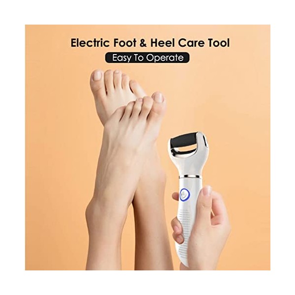 Râpe électrique pour les pieds, chargement USB, grattoir pour les pieds, grattoir pour les pieds et peaux mortes, avec 6 tête