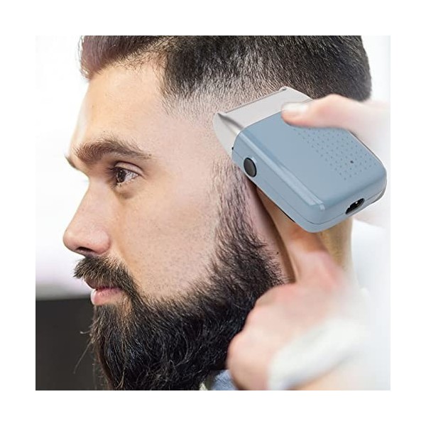 Rasoir à Feuille pour Hommes, Tondeuse à Barbe Portable Rechargeable par USB, Tondeuse à Cheveux électrique étanche 600 MAh, 