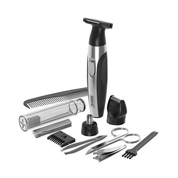 Wahl Travel Kit Deluxe, tondeuse multifonction 6 en 1 , tondeuse pour hommes, tondeuse pour poils pour hommes, kit de tondeus