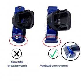 Lot de 3 peignes de rechange avec brosse pour rasoir électrique Solo