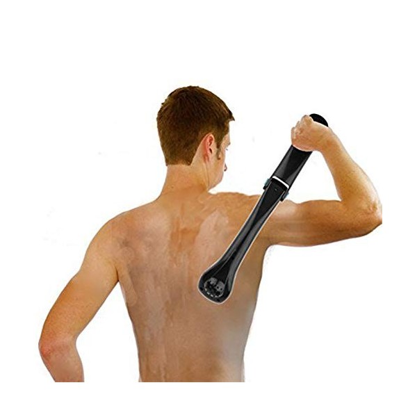 ALEOHALTER Rasoir électrique pour Cheveux arrière Rasoir arrière Pliable pour Hommes à Long Manche Rasoir Corps Outils de toi