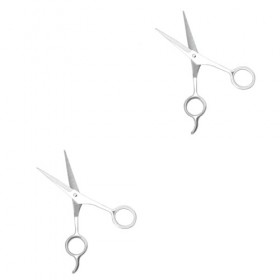 FRCOLOR Lot de 2 tondeuses professionnelles pour coiffeurs - Ciseaux de coiffure professionnels - Ciseaux à barbe - Ciseaux d