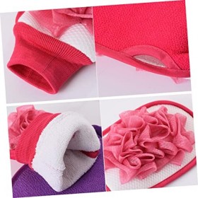 FRCOLOR 3 Pièces Gants De Gommage Corporel Gants De Spa Pouf De Douche De Bain Dissolvant De Peau Morte Le Gant Boule De Bain